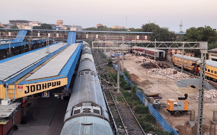  जोधपुर रेलवे स्टेशन पर नए प्लेटफॉर्म का निर्माण प्रारंभ,बढ़ेगी सुविधाएं-मिली 32 करोड़ रुपए की बड़ी सौगात