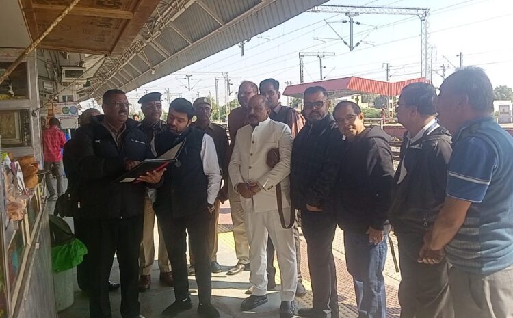 मारवाड़ जंक्शन रेलवे कोर्ट कैंप में 132 प्रकरणों का निस्तारण-रेलवे मजिस्ट्रेट ने व्यवस्थाएं जांची
