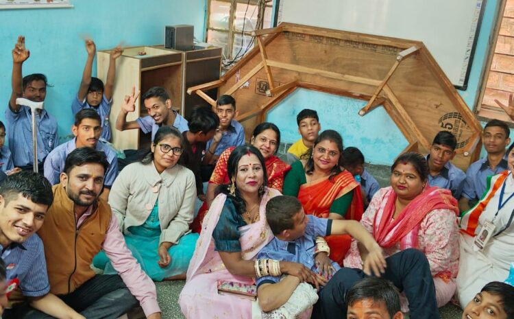  दिव्यांग बच्चों व वृद्बजनो की सेवा कर मनाया रविवार सेवा दिवस