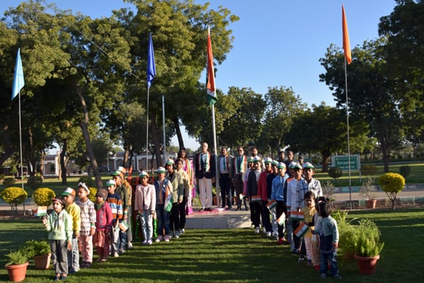  काजरी में हर्षोल्लास के साथ मनाया गणतन्त्र दिवस