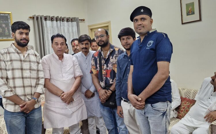  सेन समाज के युवा मिले कैबिनेट मंत्री जोगाराम पटेल से