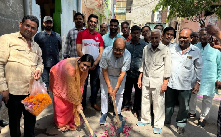  मालवीय नगर विधानसभा क्षेत्र के वार्ड 138 में हुआ सीवरेज लाईन का उद्घाटन