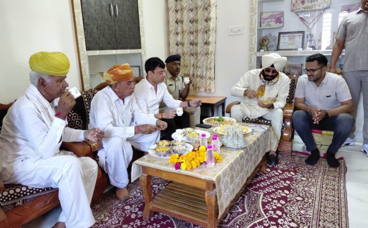  बिलाडा = आतंकवादी विरोधी संगठन के अध्यक्ष मनिंदर सिंह बिट्टा का बिलाडा दौरा ।