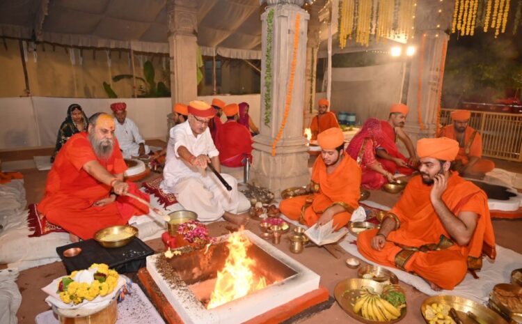  जसोलधाम में दुर्गाष्टमी पर विशेष हवन पूजन
